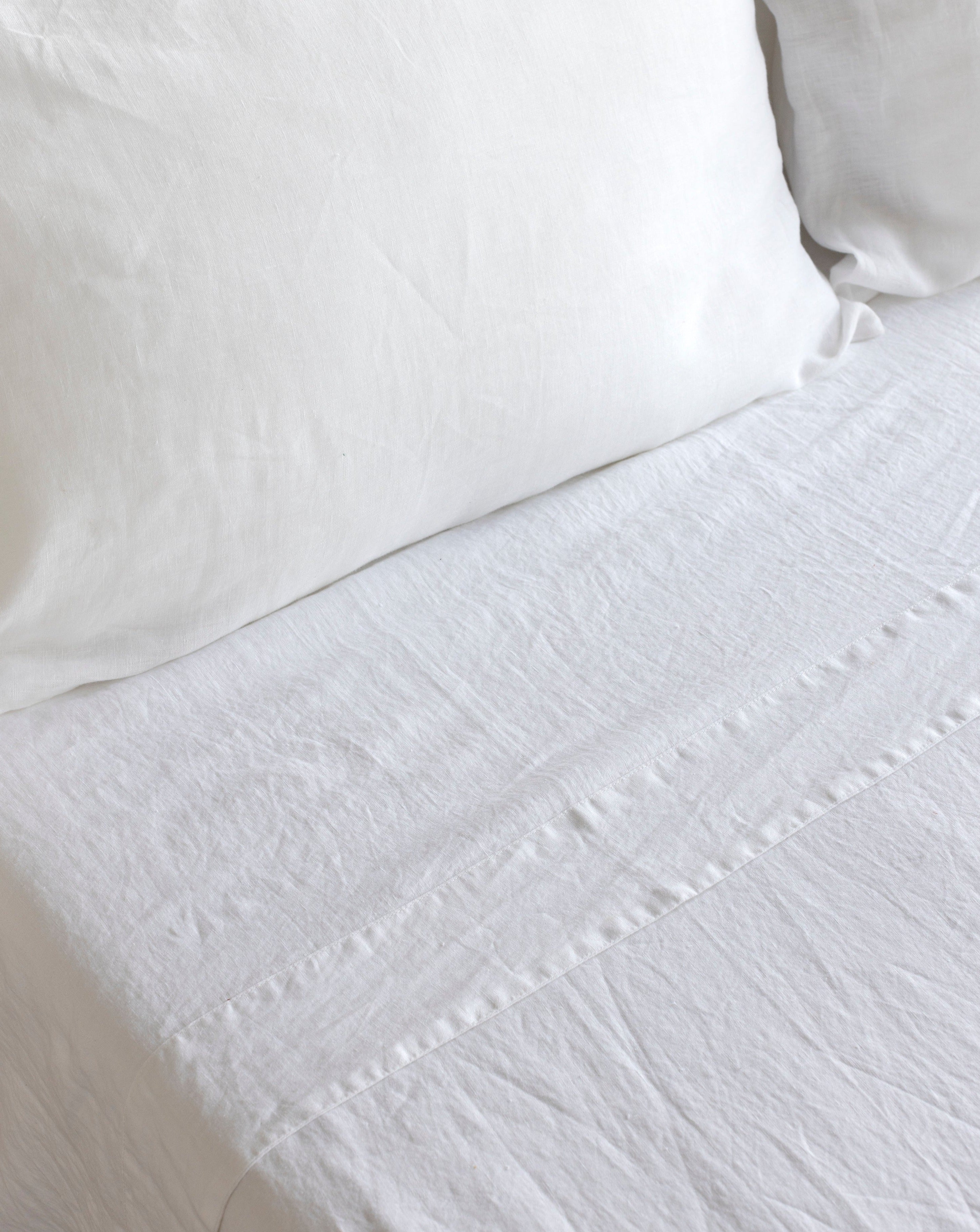 European Linen Sheet Set - Flat Sheet, Fitted Sheet, Pillowcases