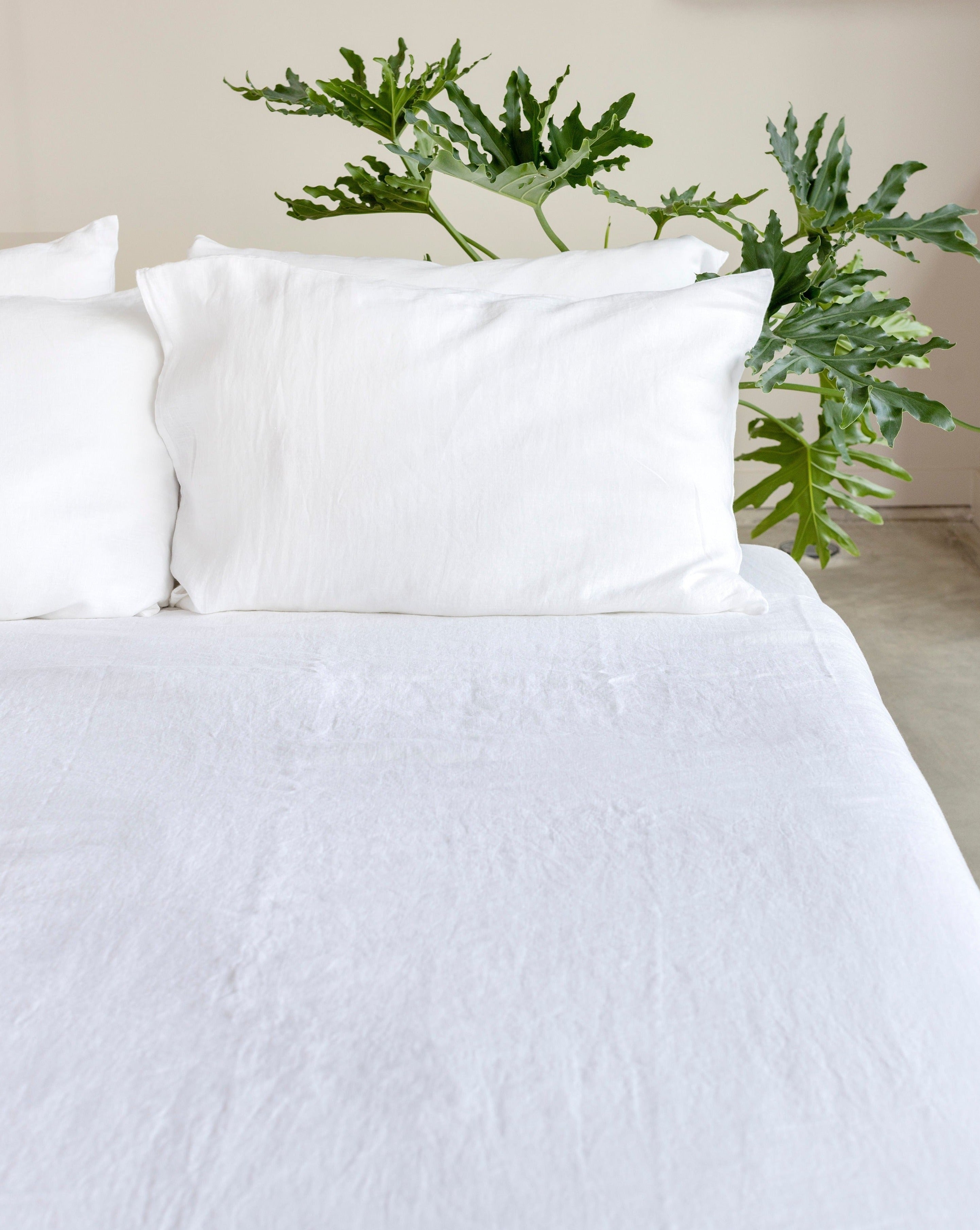 Linen Bed Sheet Set, Linen Bedding Set, 30 Colors, Natural Linen Sheets and  Pillowcases 